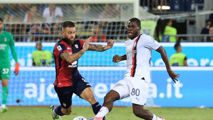 Yunus Musah AC Milan Cagliari-Milan 1-3 Serie A 2023-2024