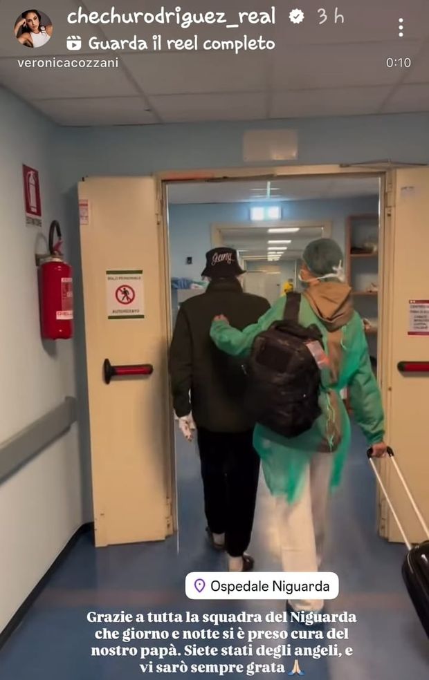 Dimesso dall’ospedale il papà di Belen e Cecilia Rodriguez: i post delle figlie- immagine 2