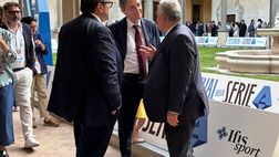 FOTO VN – Ferrari a Parma per i calendari di Serie A: il colloquio con Lotito