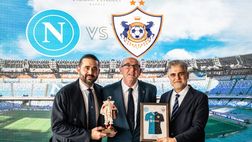 Napoli-Qarabag, pranzo UEFA a Palazzo Petrucci tra le società: l’omaggio degli azzurri