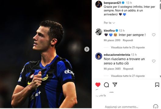 Benjamin Pavard saluta l’Inter, il commento della moglie sui social- immagine 2
