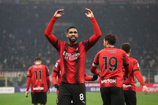 Ruben Loftus-Cheek in Milan-Bologna 2-2 di sabato 27 gennaio 2024 (Foto di Marco Luzzani/Getty Images)  Milan-Pareggi