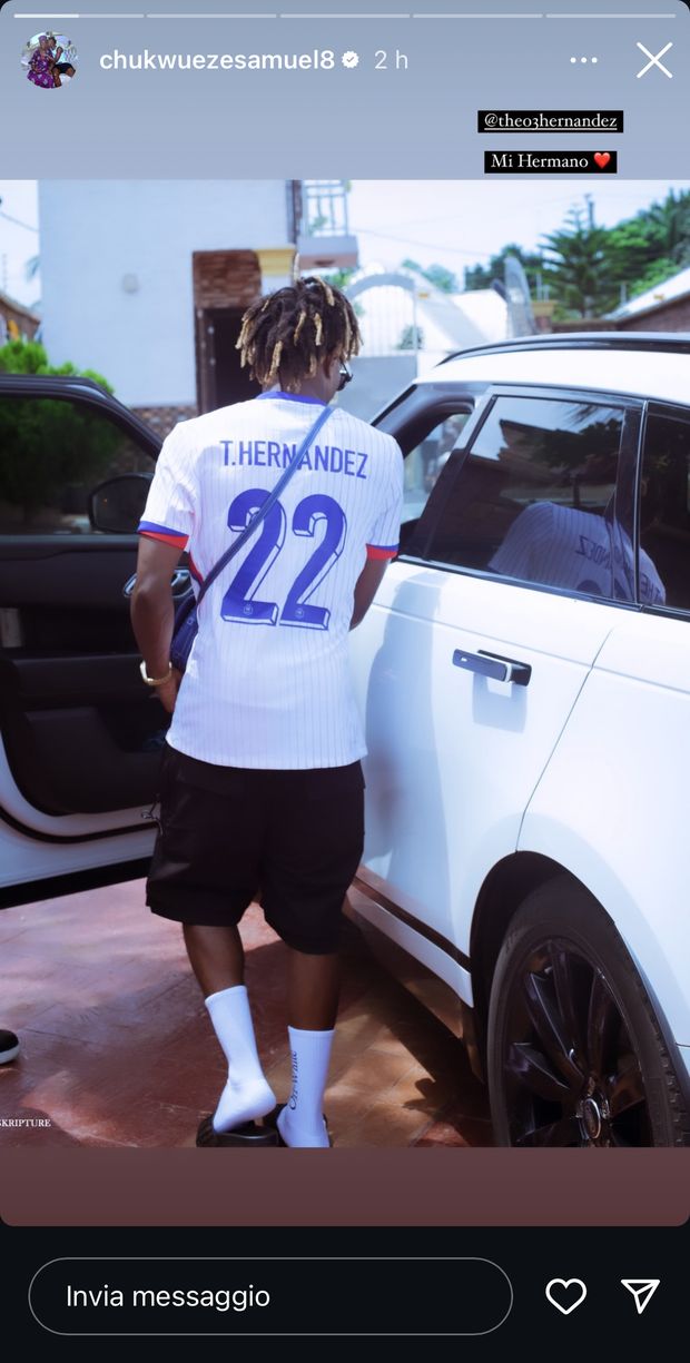 Samuel Chukwueze - AC Milan (Instagram)