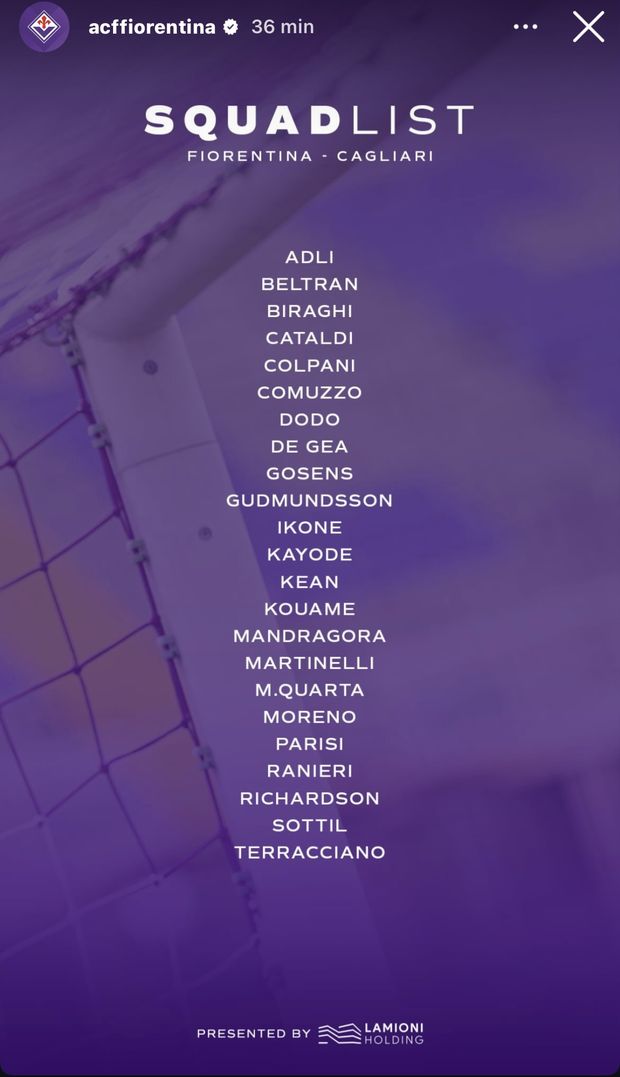 Fiorentina, i convocati anti Cagliari: si rivede Mandragora, out Pongracic- immagine 2