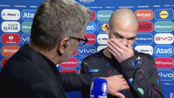 Le parole del giornalista fanno piangere Pepe