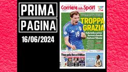 Prima pagina Corriere dello Sport: Theo Hernandez gela Ibra e il Milan