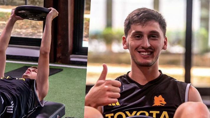 Roma, Kumbulla si allena in palestra e punta al recupero: “Mai fermarsi” - immagine 1