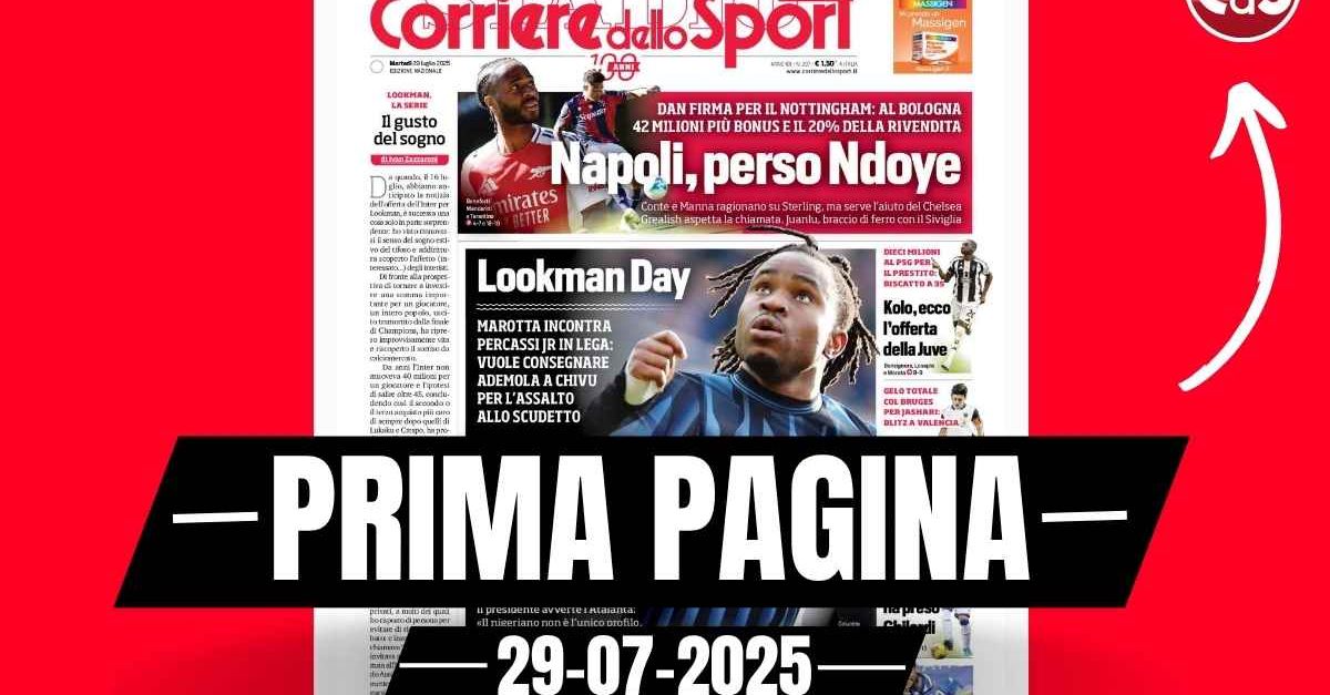 Prima pagina Corriere dello Sport: “Il Milan si sposta su Javi Guerra” Prima pagina Corriere dello Sport: “Il Milan si sposta su Javi Guerra”