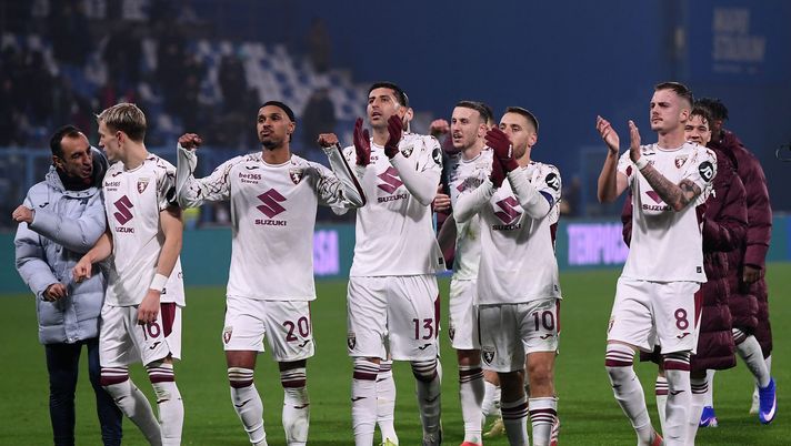SASSUOLO, ITALY - DECEMBER 21: Players of Torino celebrate during the Serie A match between US Sassuolo Calcio and Torino FC at Mapei Stadium Citta del Tricolore on December 21, 2025 in Sassuolo, Italy. (Photo by Alessandro Sabattini/Getty Images) Toro News Award 2025/2026: Vlasic e Maripan un passo sopra tutti - immagine 1