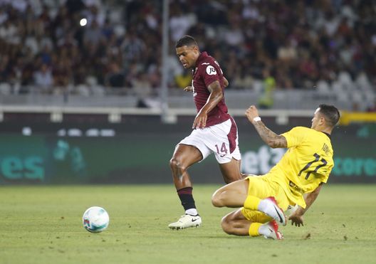 TURIN, ITALY - AUGUST 18: Tino Anjorin of Torino FC during the Coppa Italia match between Torino FC and Modena FC at Stadio Olimpico Grande Torino on August 18, 2025 in Turin, Italy. Photo: Nderim Kaceli