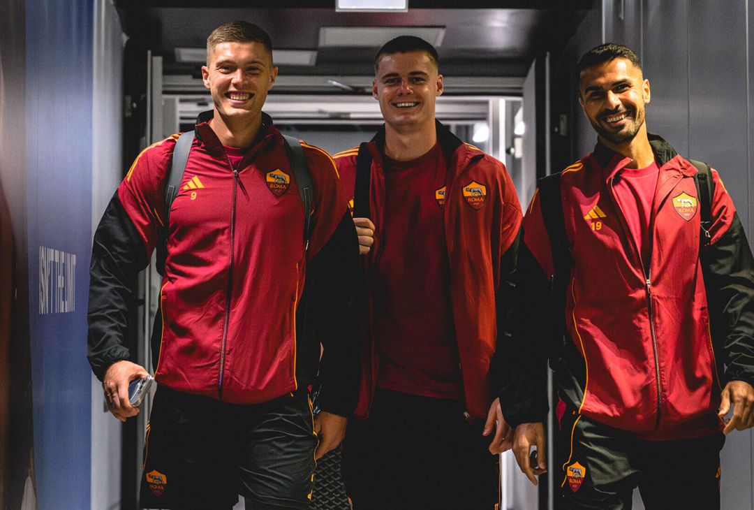 Roma, il viaggio della squadra verso Nizza – FOTO GALLERY- immagine 1