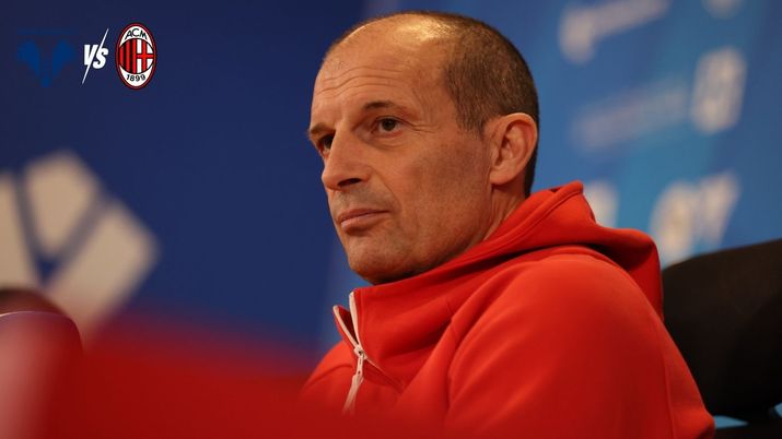 Massimiliano Allegri allenatore AC Milan dichiarazioni post-partita 'Milan TV' Verona-Milan 2025-2026