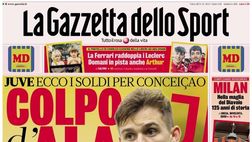 PRIMA PAGINA GAZZETTA DELLO SPORT: “Lazio-Napoli, una sfida lunga quattro giorni”