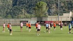 VIDEO, Comincia la seduta d’allenamento pomeridiana: Diakitè e Magnani ancora assenti, c’è Di Francesco