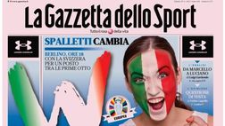 PRIMA PAGINA GAZZETTA DELLO SPORT OGGI: “W l’Italia, Spalletti cambia”