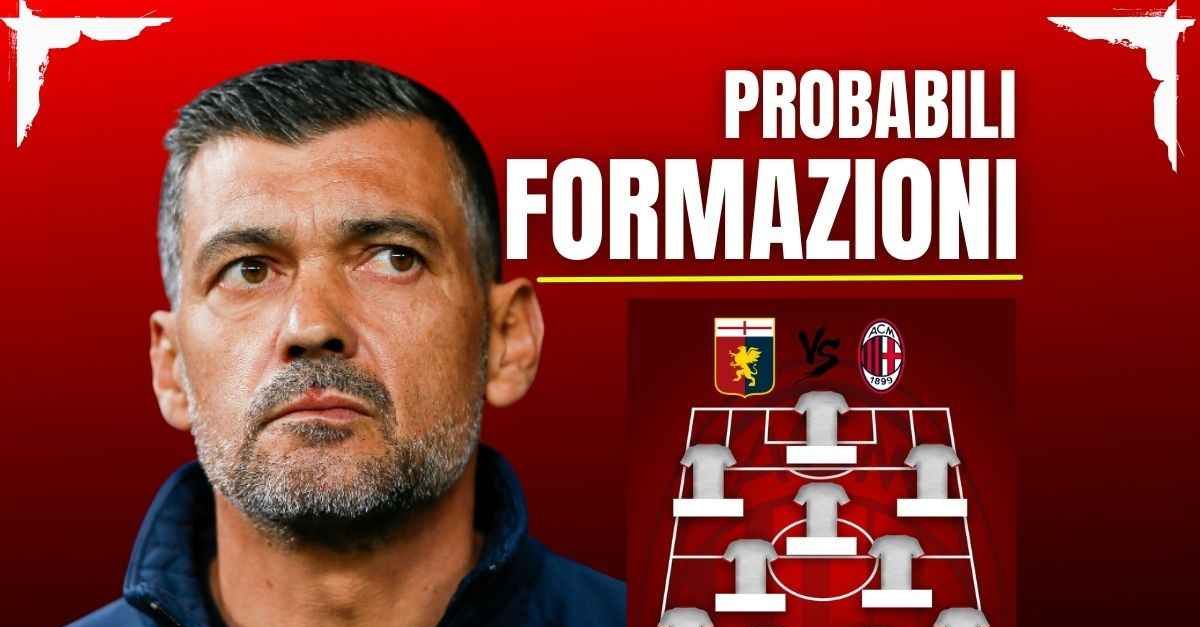 Genoa Milan, probabili formazioni: pronto un cambio importante per Conceicao Genoa Milan, probabili formazioni: pronto un cambio importante per Conceicao