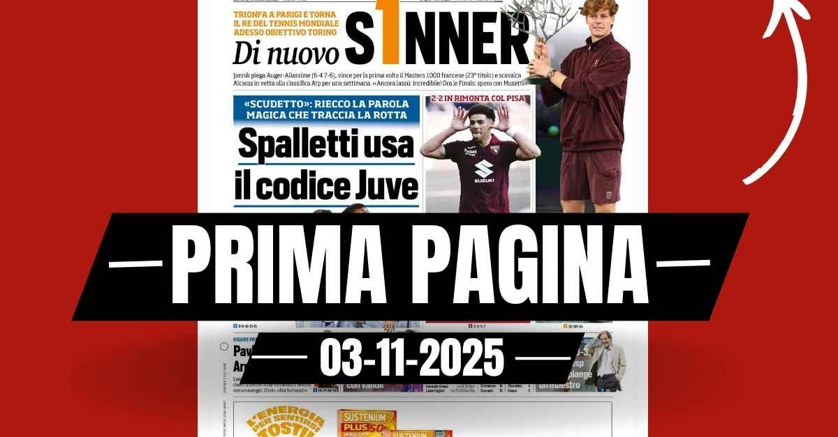 Prima pagina Tuttosport: “Pavlovic e Maignan: festa Milan, arrivederci Roma”