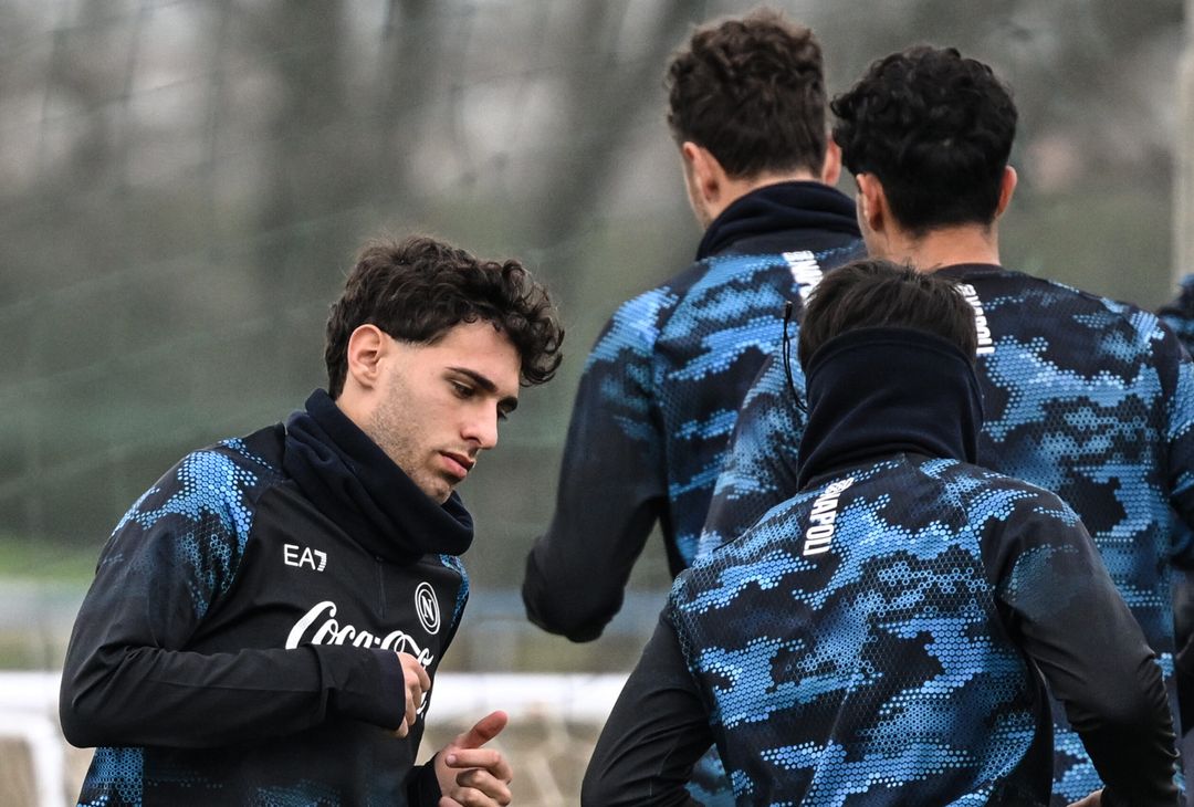 Il primo allenamento di Luis Hasa con il Napoli