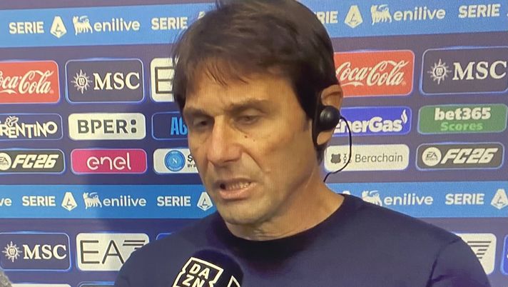 Non solo i tre punti, Conte porta via dallo scontro con la Juve una consapevolezza: il Napoli è un gruppo unito! L'intervista completa a Dazn. conte napoli