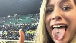 Vittoria Milan, la “linguaccia” di Giulia con i colori rivali sullo sfondo…