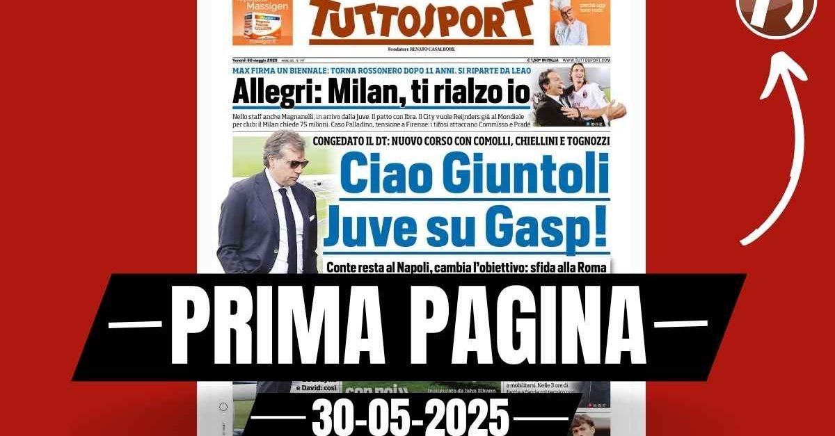 prima pagina tuttosport allegri milan ti rialzo io si riparte da leao da Pianetamilan.it prima pagina tuttosport allegri milan ti rialzo io si riparte da leao