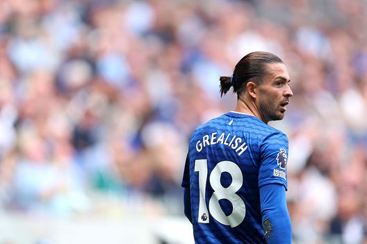 LIVERPOOL, INGHILTERRA - 24 AGOSTO: Jack Grealish dell'Everton durante il match di Premier League tra Everton e Brighton. (Photo by Michael Regan/Getty Images)