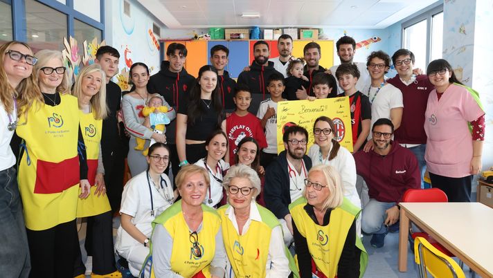 Il Milan fa visita ai piccoli pazienti dell’Ospedale dei Bambini Vittore Buzzi - immagine 1