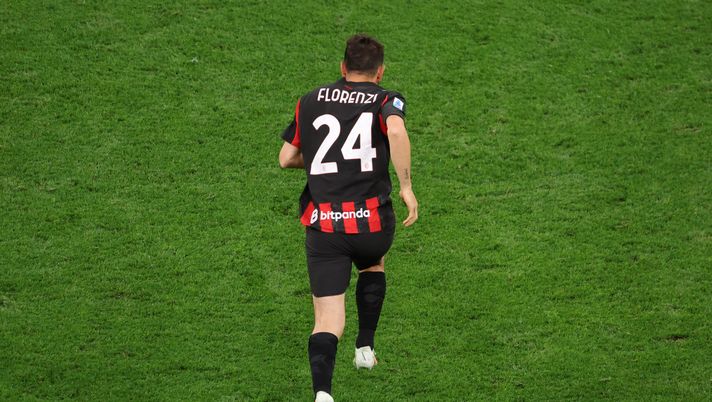 MILAN, ITALY - MAY 24: Alessandro Florenzi of AC Milan joins the field after a long stop due to an injury during the Serie A match between AC Milan and Monza at Stadio Giuseppe Meazza on May 24, 2025 in Milan, Italy. (Photo by Sara Cavallini/AC Milan via Getty Images)  florenzi-post-milan-monza-intervista-dichiarazioni-serie-a
