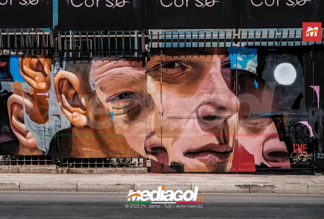 FOTO: I nuovi murales dello stadio ‘Renzo Barbera’ di Palermo (Gallery) - immagine 6