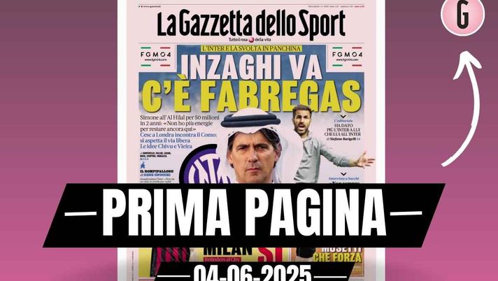 Prima pagina Gazzetta dello Sport: 'Modric-Milan, sì! Blitz di Tare'