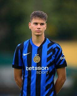 MILAN, ITALY - OCTOBER 01: Luka Topalovic of FC Internazionale U20 looks on during the UEFA Youth League match between FC Internazionale U20 and FK Crvena Zvezda U20 at Konami Youth Development Centre at Interello on October 01, 2024 in Milan, Italy. (Photo by Mattia Pistoia - Inter/Inter via Getty Images) Luka Topalovic