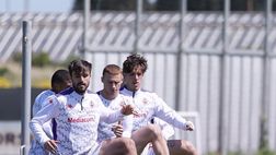 FOTO – Ecco la Fiorentina in campo in vista del recupero di domani
