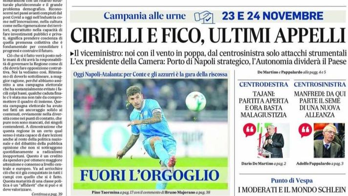 Il Napoli sui media: le prime pagine dei quotidiani di oggi- immagine 1