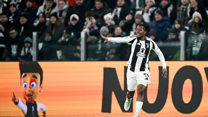esultanza gol Samuel Mbangula Juventus Juventus-Milan 2-0 Serie A 2024-2025