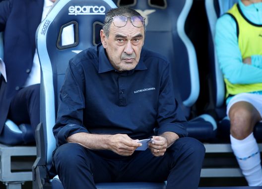Maurizio Sarri, allenatore della Lazio, osserva la partita di Serie A tra SS Lazio e Torino FC allo Stadio Olimpico il 4 ottobre 2025 a Roma, Italia. (Foto di Paolo Bruno/Getty Images) Sarri Rabiot