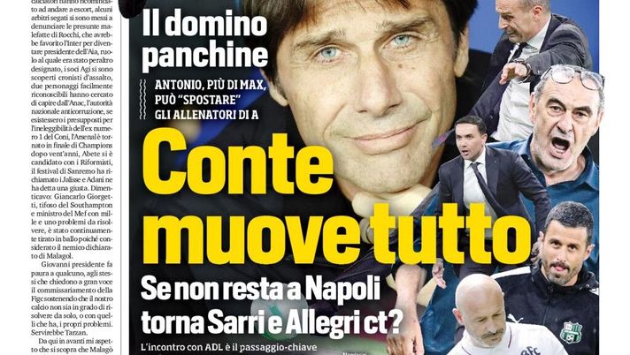 Prime pagine giornali sportivi oggi: il Napoli sui media- immagine 1