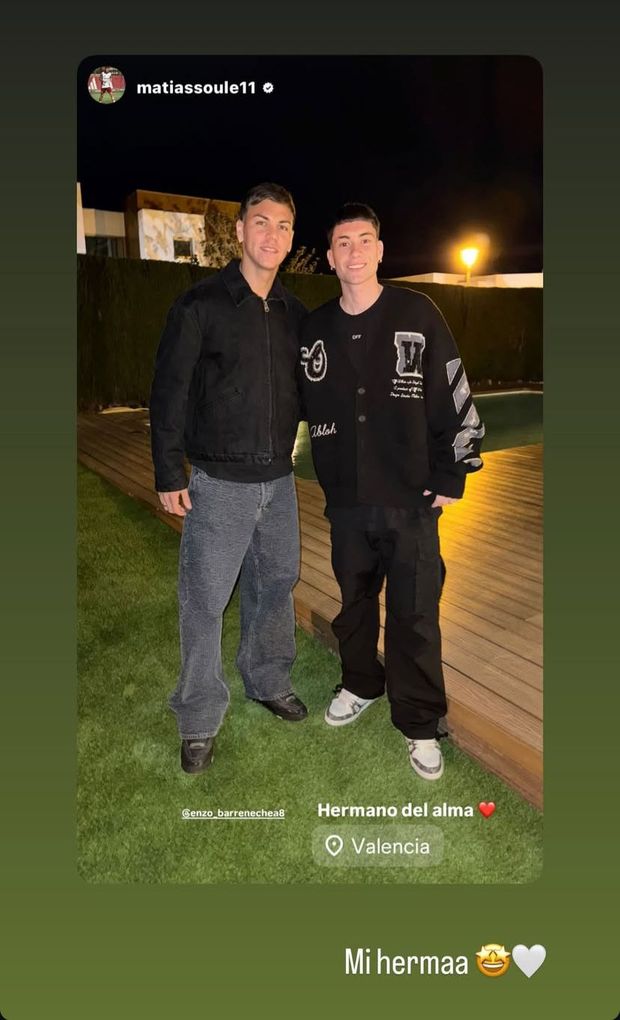 Soulé a Valencia per rivedere Barrenechea: “Mio fratello” – FOTO- immagine 2