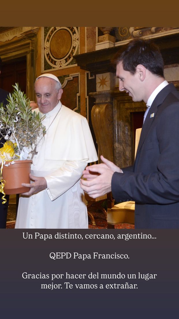 FOTO Messi ricorda Papa Francesco: il commovente cordoglio del fuoriclasse argentino- immagine 2