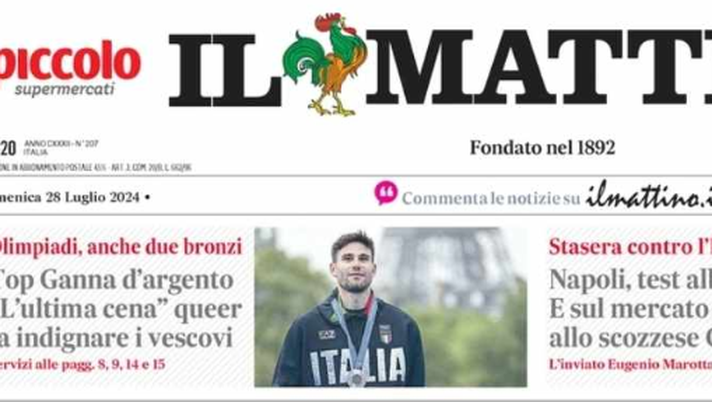 PRIMA PAGINA IL MATTINO OGGI: “Napoli test albanese e sul mercato punta lo scozzese Gilmour” PRIMA PAGINA IL MATTINO OGGI: “Napoli test albanese e sul mercato punta lo scozzese Gilmour” - immagine 1