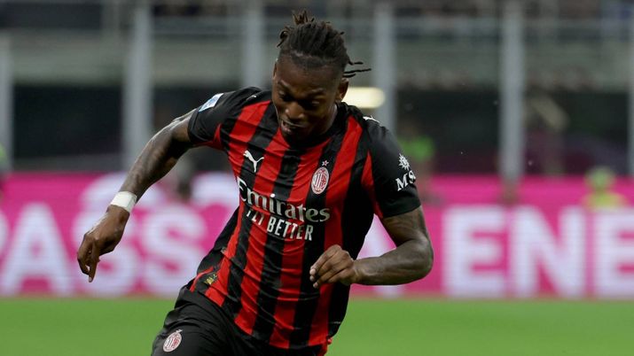 Rafael Leao attaccante AC Milan qui durante Milan-Juventus 0-0 di Serie A