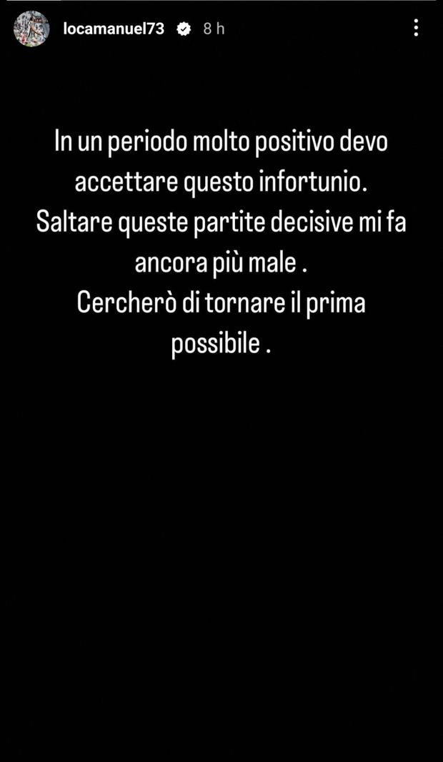 Juve-Inter, Locatelli ci sarà? Lui: “Salto gare decisive, rientrerò prima possibile”- immagine 3