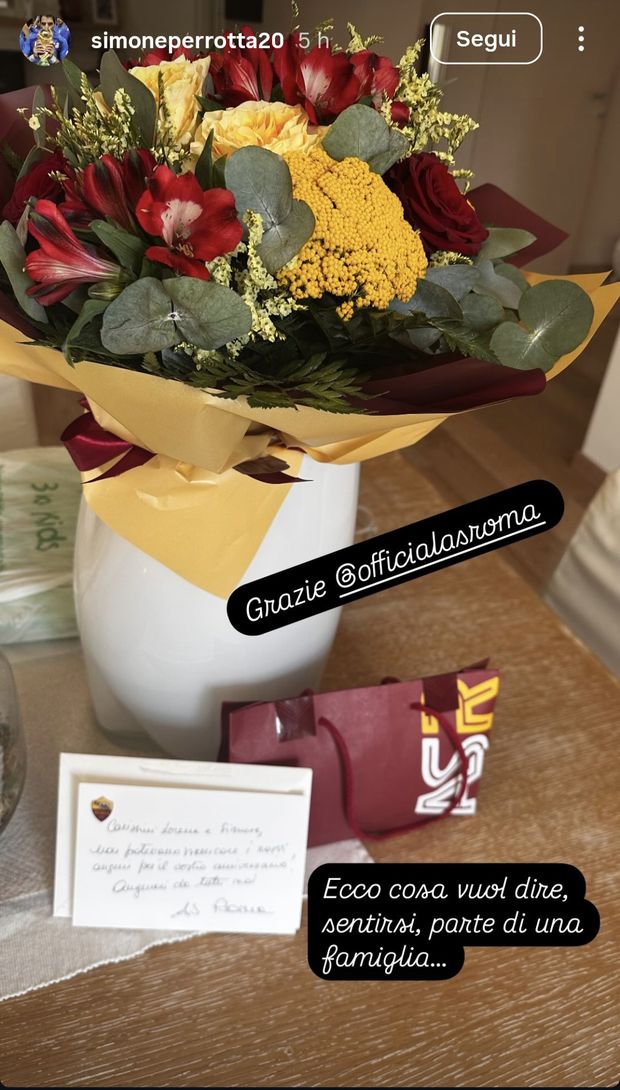 La Roma e il regalo a Perrotta per le nozze d’argento: “Sentirsi di famiglia” – FOTO- immagine 2
