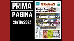 Prima pagina Tuttosport: a Bologna non si gioca, il Milan non gradisce