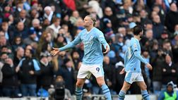 City, Haaland da record contro il Liverpool. Il norvegese batte Andy Cole