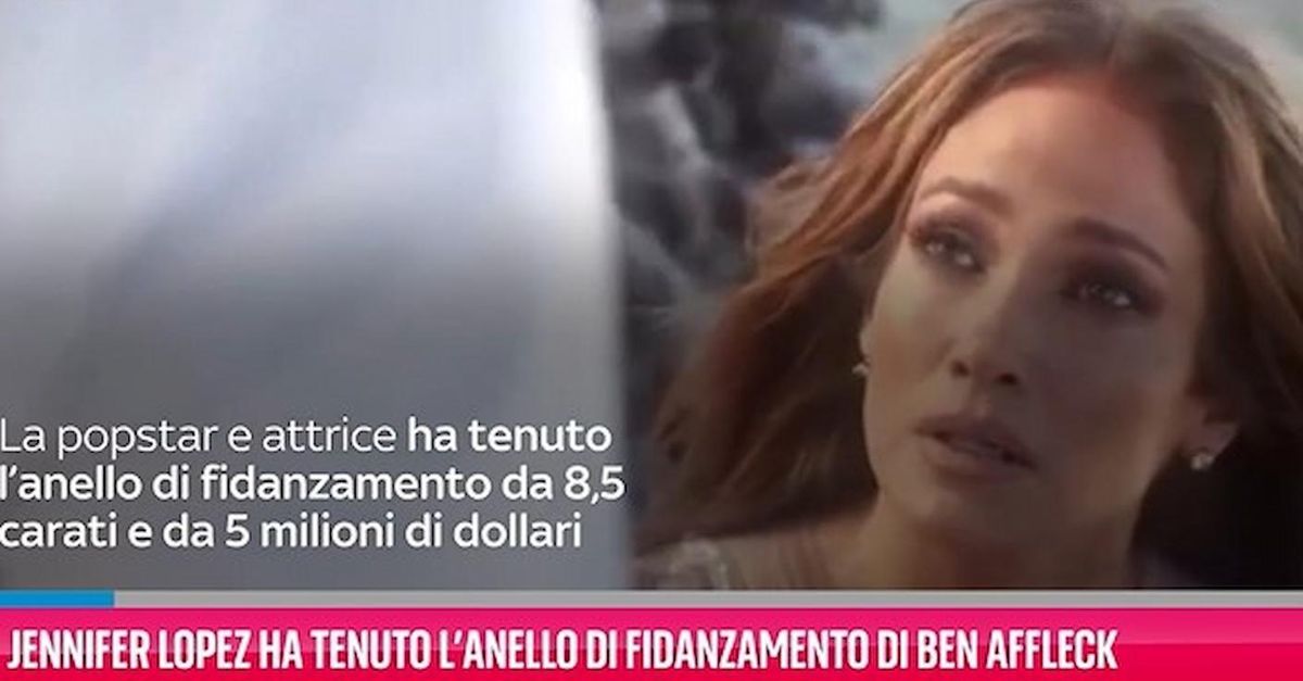 VIDEO / Jennifer Lopez, addio a Ben Affleck ma l’anello di fidanzamento da 5 mln resta a lei