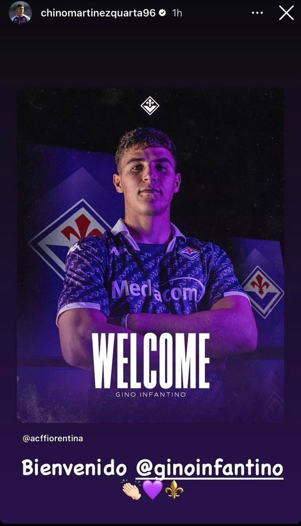 FOTO – Quarta fa gli onori di casa al nuovo argentino: “Benvenuto Gino”- immagine 2