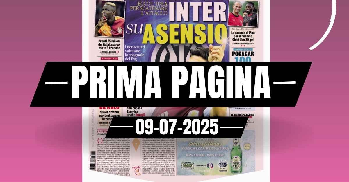Prima pagina Gazzetta dello Sport: “Allegri, coccole a Leao”
