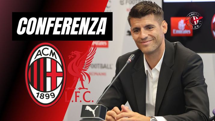 Conferenza Stampa LIVE Álvaro Morata AC Milan Milan-Liverpool Champions League 2024-2025