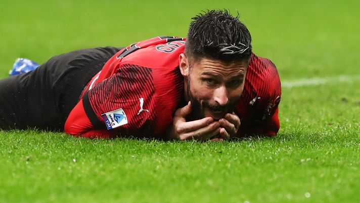 Olivier Giroud AC Milan Milan-Udinese 0-1 Serie A 2023-2024