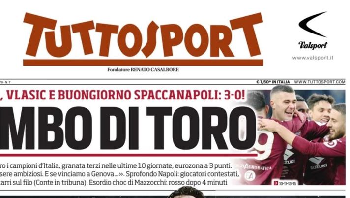 prima pagina tuttosport